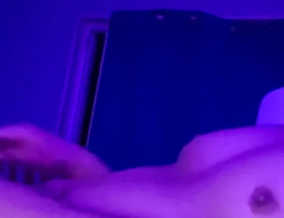 Jerking My Uncut Cock While Inflating My Belly