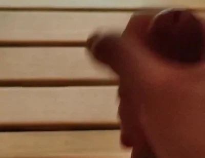 Young Skinny White Boy Jerking in the Sauna