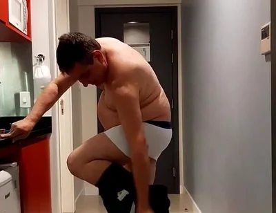 Hot Daddy Getting Naked