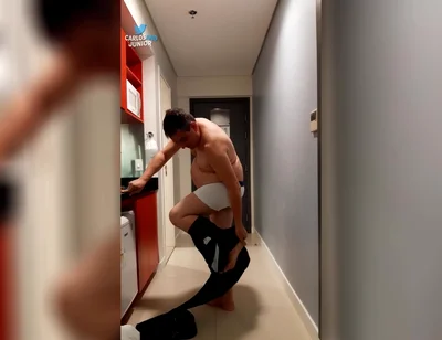 Hot Daddy Getting Naked