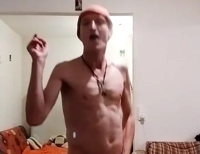 Completely Naked Except for an Orange Beanie