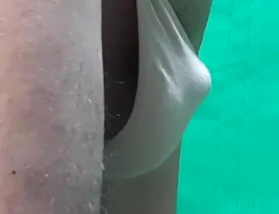 Skin Colored G-string Try on