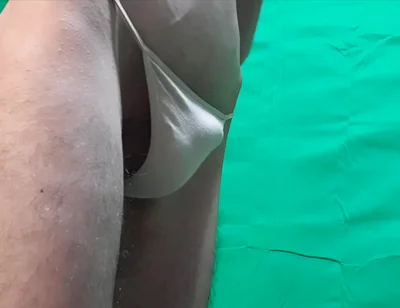 Skin Colored G-string Try on