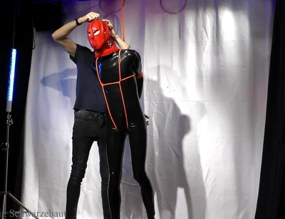 Nicky Latex Doll Gagged and Roped