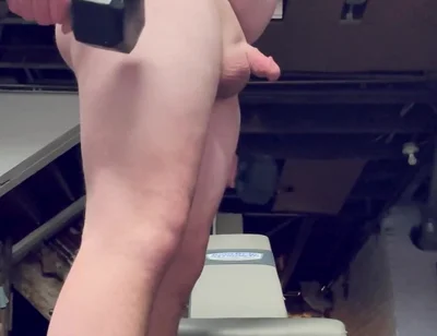 Naked Chubby Exhibition Gym