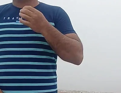 Indian Daddy Takes off His Clothes in Freezing Winter Fog
