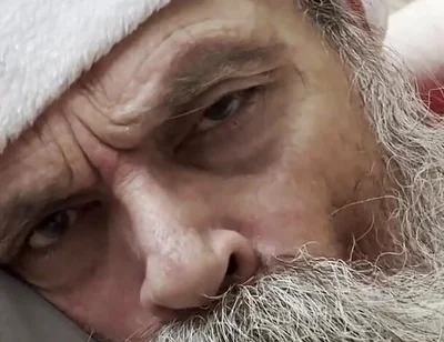 Grandpa Santa Bear Worships Cock