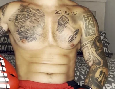 Fighter Big Cum! with No Hands
