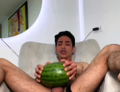 Fucking Watermelon and Creampie