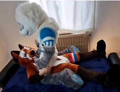Matthew Fox Invited Snauwflake To Test His New Couch - ( Furry / Fursuit / Murrsuit)