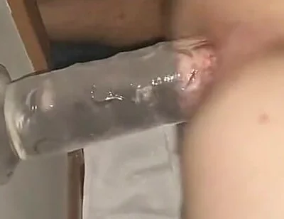 Big Ass Boy Rides a Dildo