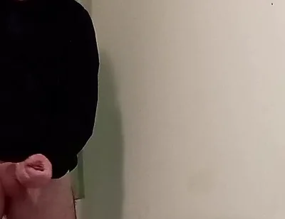 Boy in Hoodie Jerk off and Finish with a Cumshot