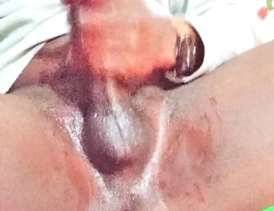 Naughty Guy Stroking His Big Black Dick Multiple Cumshots