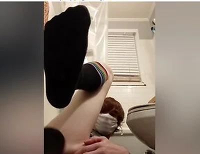 Femboy Tries New Dildo In Bathroom
