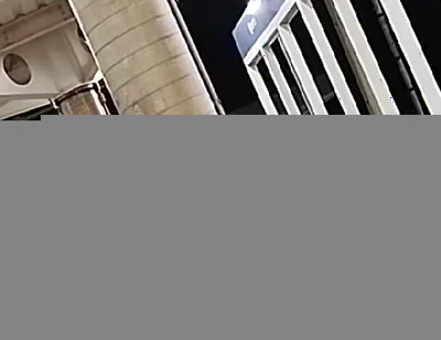 Excited While Waiting for Bus