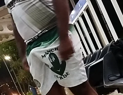 Excited While Waiting for Bus