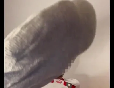 Arab Football Player Jerks off His Fat Cock and Asks for Feet and Socks Worship