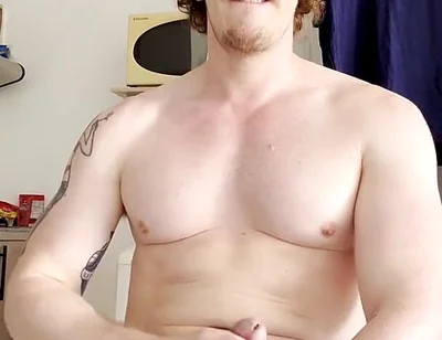 POV Thick Muscle Bro Jerks off with You While He Tells You About the Berlin Sex Party