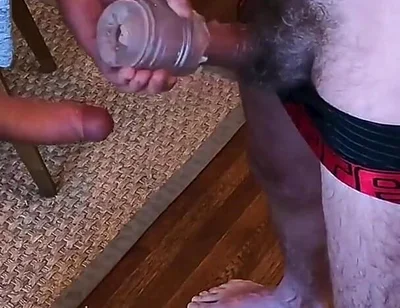 Daddy and Boy Bareback, Play with Toys and Cuddle
