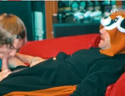 I Blow My Friend While He Is Chilling In His Tanooki Pyjamas