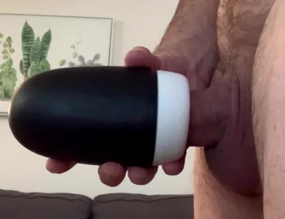 Cum as Lube Pocket Striker and New Toy Combo
