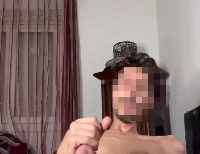 Skinny Twink Strokes His Hung Cock