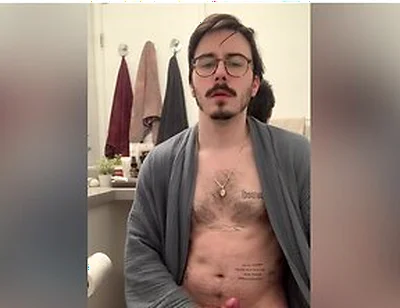 Bulging In My Robe And Jerking Off