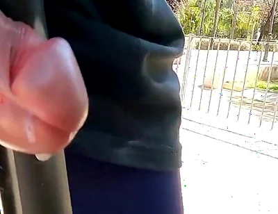 I Can't Stop Moaning in the Street, Desperate and Intense Orgasm Rubbing Cock and Scooter