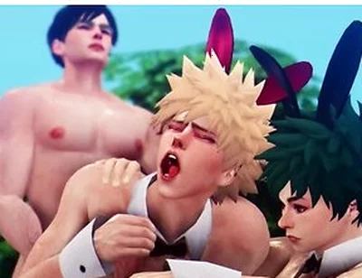 Car Toon - Heros Egg Hunt - Ida X Midoriya X Bakugo - My Hero Academia 3d Animation Parody