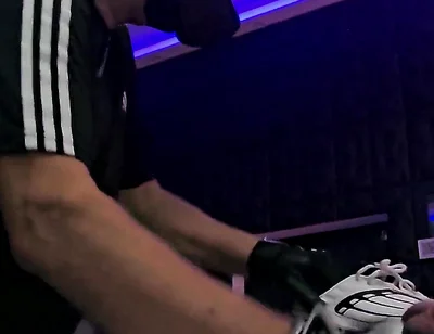 Playing Puppies Pleasure on the Rack Bondage,handjob,sneakers,smelly Shoes and the Yellow Ballon Part 2