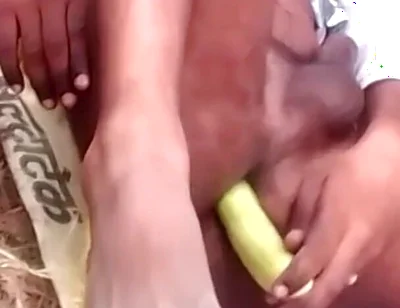 Hot Indian Sexy Amateur Teen Boy Hard Ass Fucking with Big Cucumber the Outdoor Forest Ass Licking Part 2 Cucumber Fucking
