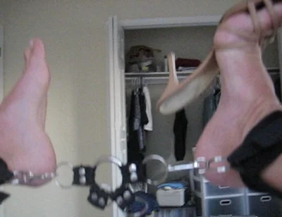 Male Jacking off with High Heels on