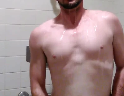 Jacking off in the Showers