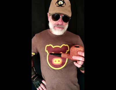 Huge Pipe Smoking Man