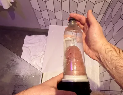 POV Morning Cock Pump with a Big Bear Body