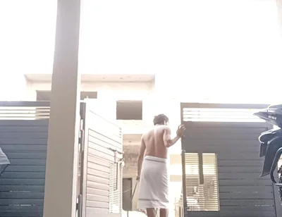Washing My Yard in a Towel