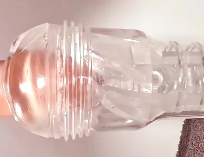 A Fleshlight Ice Lady Gets Fucked by This Hairy Bear's Big Cock