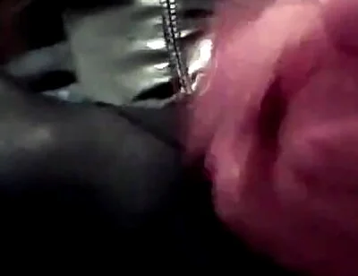 Latex Masked Sissy in Corset Cums in the Bathroom