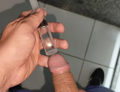 Extreme Application to the Syringe Inside the Glans!!