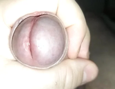 Close up Masturbation Uncut Cock and Cumshot
