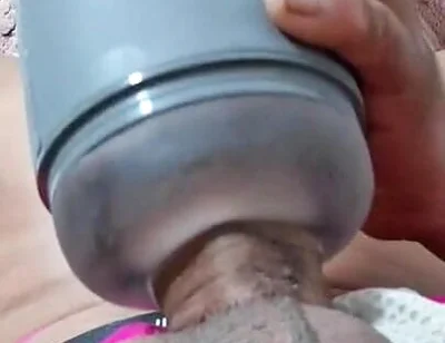 Masturbating