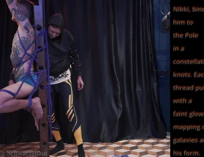 Nicky Bondage Session on the Pole