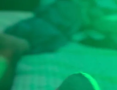 Watching Porn and Pulling the Tip or My Dick with Colored Lights