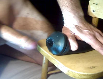 The Cock Wants to Feel the Tight Rubber Sleeve, and Cum From It!