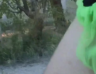 My Thong Rips While Running and I Get Caugh Nude by a Cyclist