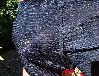 Cumming in My Sport Shorts Outdoors