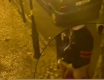 Amateur Boy Caught Peeing in the Street