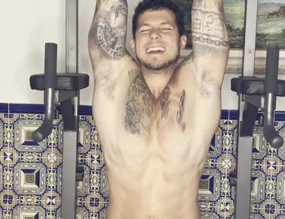 My Big Cock Cums in Workout!