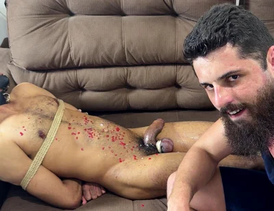 Tied Slave Edged Until Explosion