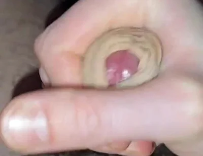 Horny Husband Masturbates His Hairy Cock While Home Alone, Cumming on Himself